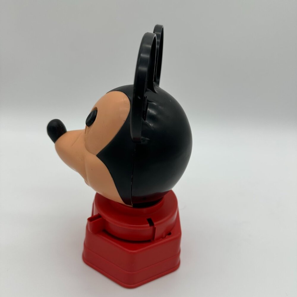 Disney 1968 Hasbro Plastic Mickey Mouse Coin Operated Bank/Gumball Machine 9" - Picture 2 of 8